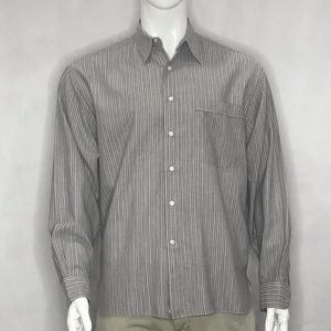 LORENZINI STRIPED BUTTON DOWN SHIRT